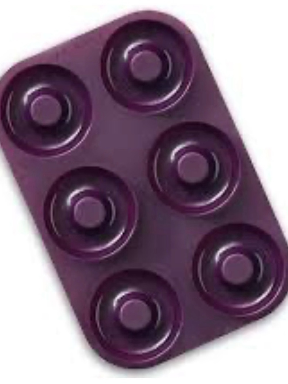 Nonstick Purple 6-Cavity Donut or bagel Baking Pan